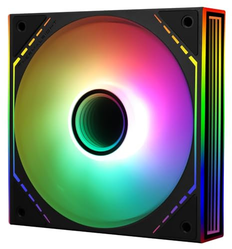 TR-TL-M12-S 120mm ARGB Mirror Light PWM Silent CPU Fan - Black