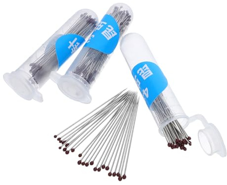 Healifty 300 Pièces Épingles de Fixation Acier Inoxydable pour Insectes Aiguilles Entomologie avec Tête Antidérapante Kit pour Montage Spécimens Usage Éducatif et Laboratoire Scolaire