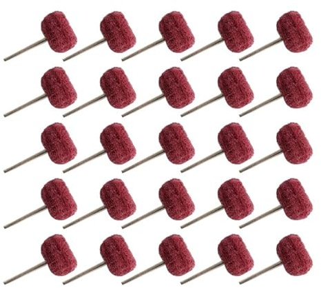 Fibra di nylon con spazzola abrasiva mini trapano da 50 pezzi 3 mm/2,35 mm(Red,2.35mm)