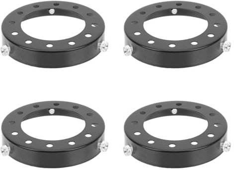 4 Pcs Iron Lampshade Snap Ring for Glass Shades, Black