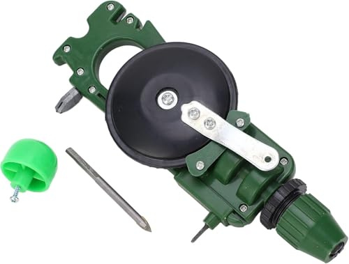 Multifunktionaler Handkurbelbohrer, Schärferwerkzeug mit Glasschneider, ABS-Material, Holzbearbeitungswerkzeug zum Bohren, Schärfen und Schneiden, tragbarer Handbohrer für den Außenbereich, stark und