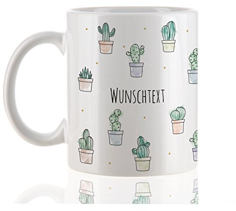 Herz & Heim® Tasse - Kaktus - mit Ihrem Wunschtext