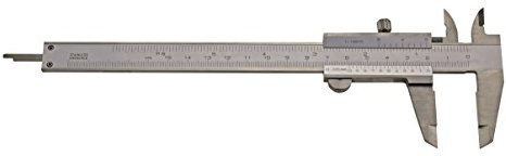 CNC QUALITÄT Messschieber 150 mm DIN 862 - für Linkshänder - Feststellschraube