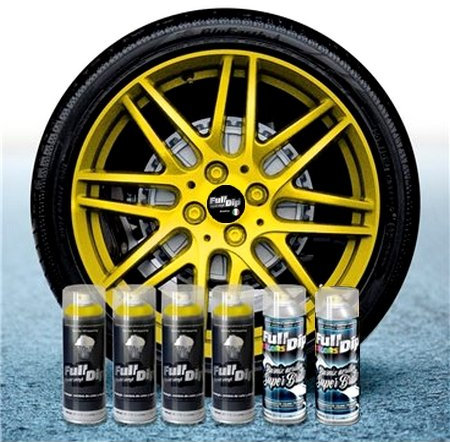 Sophisticauto Pacco Vernice removibile Full Dip da 6 GIALLO METALLIZZATO LUCIDO