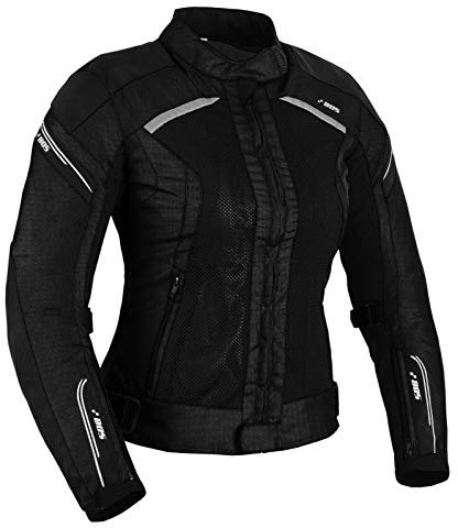 BOSmoto Motorrad Damen Wasserdicht Jacke mit Protektoren Sommer Winter Textil Frauen (S, Aylin)