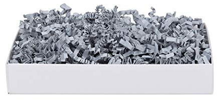 SizzlePak 023, Cool Grey, graues Füllmaterial und Polsterpapier zum Füllen, Polstern, Ausstopfen, Dekorieren von Geschenk-Verpackungen, Deko - 1 kg | Zum Füllen, Polstern, Ausstopfen, Dekorieren von Geschenk-Verpackungen, Deko