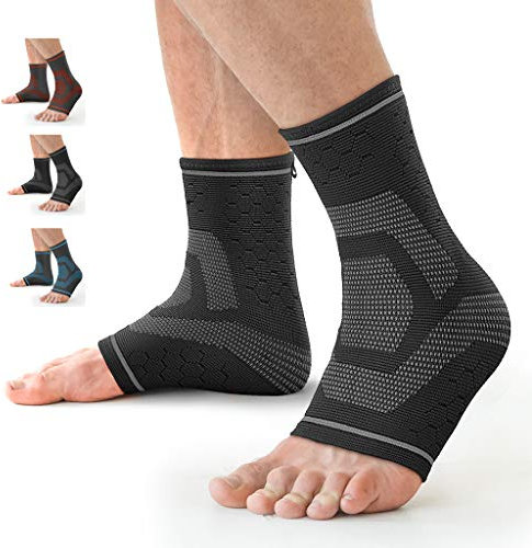 Awenia Supporto per Caviglia, Traspirante Cavigliera Tutore Sportiva Elastica Cavigliera Ortopedica per Dstorsionie, Fornisce Il Supporto e La Facilità Dolori, da Uomo/Donna, DX/SX