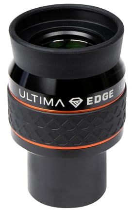 Celestron 93451 Ultima Edge 15mm Parfocal Ultra Flat Field Eyepiece Designed for 1.25 Focusers - Incredibly Crisp Views, Fully Multi-Coated Lens, Moulded Rubber Grip, Black