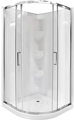 A&E Bath and Shower Limon 38 Neo Round kit with Walls
