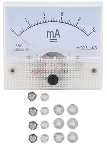 Amperometro, Amperometro analogico, 85C1 DC 0-10MA Amperometro a puntatore Ampere Meter Strumento di misurazione della corrente pannello con struttura semplice