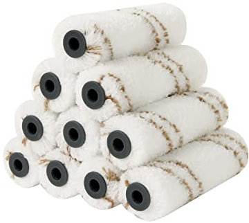 Mister Rui Paint Roller Set, Small Paint Roller Sleeves 4 inch, Microfiber Paint Roller Cover, 4 Inch Small Paint Rollers for Painting Semi-Rough Surfaces, Pack of 10