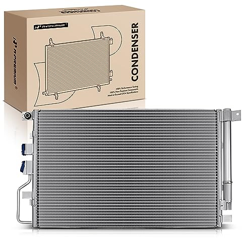 A-Premium Air Conditioning A/C Condenser Compatible with Chevrolet Equinox 2016-2017 & GMC Terrain 2016-2017, 2.4L 3.6L