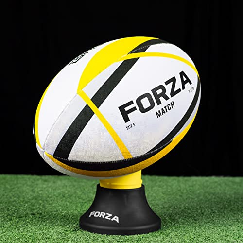 FORZA Rugbybollar för match/träning - 7 rugbybollar | flera storlekar | professionell standard (storlek 4, FORZA Match Rugbyboll)