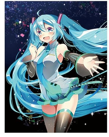 DCIDBEI Diamantmålning japansk animeflicka 40 x 50 cm - japanska motiv med japansk kvinna - diamantmålning efter nummer