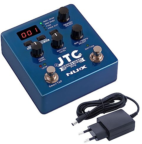 Nux JTC Drum and Loop Pro Dual Switch Effektgerät Pedal für Gitarre und Bass + keepdrum Netzteil