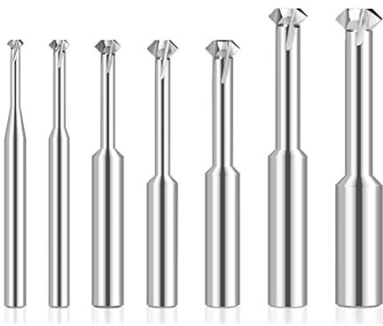 FSLMEIL 1 STÜCK 90 Grad Vorne Hinten Entgrater Doppelwinkel Fasenschneider Innere Fase for Metallloch Interne Gratentfernung CNC-Werkzeug (Size : D8x28xD4.8xD8x60)