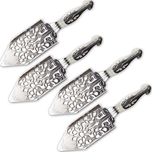 Tsrltalat 4PCS Stainless Steel Bar Glass Cup Spoon Vintage Absinthe Spoon