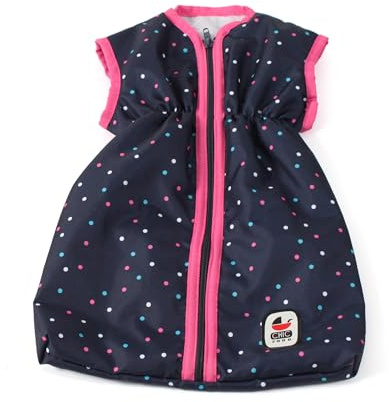 Bayer Chic 2000 Puppenschlafsack Konfetti Pink | Puppen-Kleidung 792-84 | Kuscheliger Puppenschlafsack im bunten Konfetti Pink Design. Pflegeleicht, leicht zu öffnen & ideal für süße Träume.