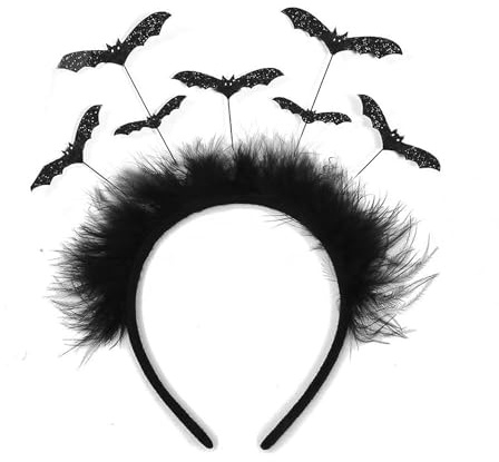 Athem Fledermaus Ohren Haarreif - Halloween Kostüm Deko Accessoires für Kinder, Erwachsene, Damen & Herren, Fledermaus Kostüm Kopfschmuck für Halloween, Fasching & Karneval Party