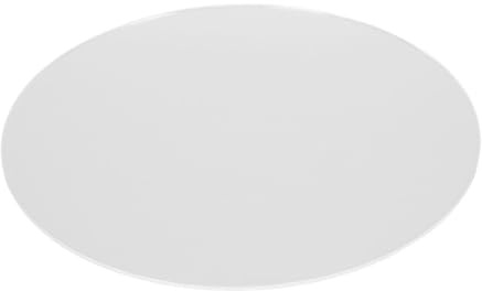 LOCADENCE Tabla de cortar redonda, tabla de cortar de acrílico transparente antideslizante de 30 cm de diámetro, tabla de servir, tabla de cortar para queso para pizza, para cortar pan, fruta