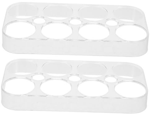 Tofficu Contenitore per Uova da Frigorifero 2 Pezzi, Vassoio Portauova 8 Scomparti, Scatola per Uova per Cucina e Conservazione in