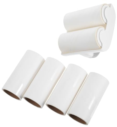 Veemoon 1 Set Reusable Pet Hair Remover Sticky Roller Set Dual Roller Lint Brush for Clothes Furniture Carpet Efficient Dog Hair and Lint Cleaning Supplies for Home Travel