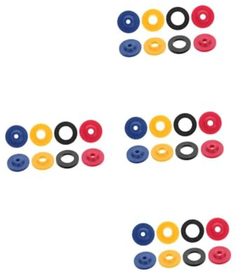 FRCOLOR 4 Ensembles Set De Limiteurs De Débit Eau Et Joint Étanche Silicone pour Réducteur De Pression pour Douchette Fixe Et Portative Accessoires De Salle De Bain avec 8 Pièces * 4