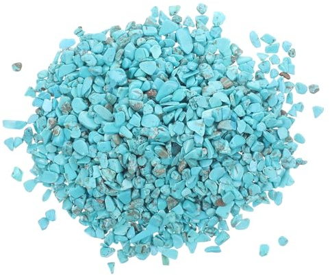 ORFOFE Gravier Aquarium Naturel Pierres Turquoise Décoratives pour Jardin et Aquarium Pierres Décoratives pour Fabrication de Bijoux DIY