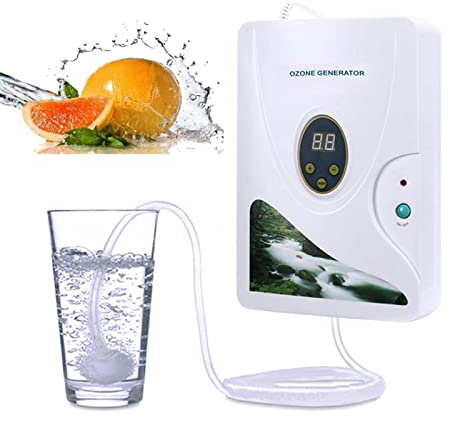 Ozongenerator, rengöringsmaskin, multifunktionsozongenerator 600 Mg/h, med timerfunktion och LED-display, för rengöring av luft och vatten, frukt, grönsaker