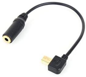 ExcLent Mini USB to 3.5mm Audio Adapter Cable suitable for GoPro Hero 3