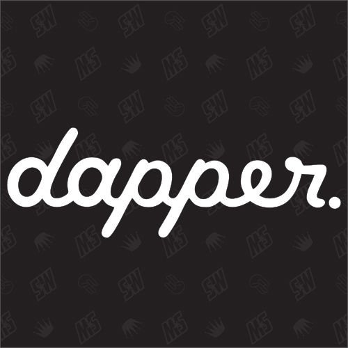 speedwerk-motorwear - dapper - Schwarz - Sticker - Kunststoff - Minimalistisch - Outdoor - Waschbar