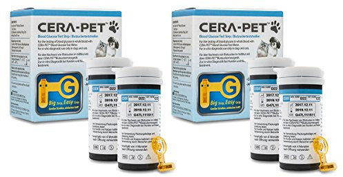 Cera-Pet Blutzuckerteststreifen 100 STK. für Hunde und Katzen