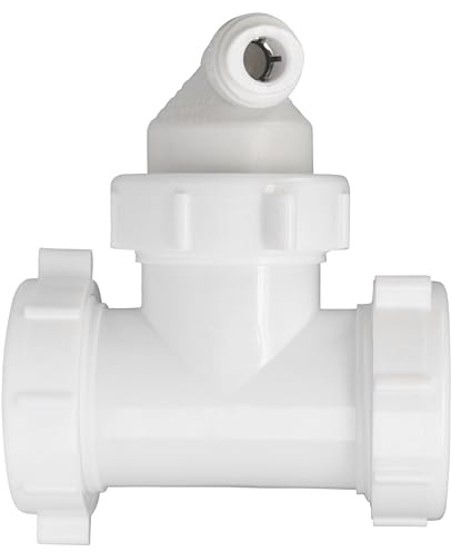 Drain Line Adapter (DLA) with 3/8-inch Quick Connect Fitting for Reverse Osmosis filter (ET112-002, 12-38QC, DLA-12)