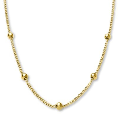 Rosefield Essentials Damen Halskette 14K Vergoldet Gepunktet JDCHG-J057
