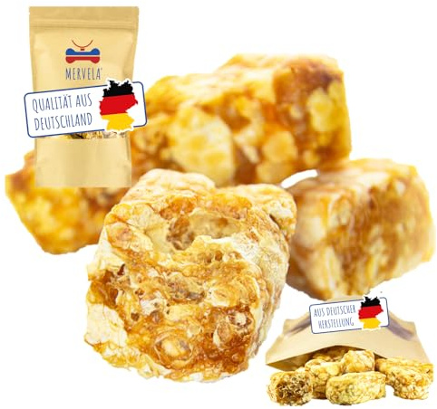 MERVELA® Käsepops, 250 Gramm, Snack-pops für Hunde, Käsedrops, Hundekäse, Käse für Hunde, Käsesnack, 100% natürlich, Cheesy Puffs