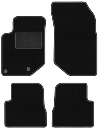 Wielganizator Automatte – Passend für Opel Corsa F Schrägheck 2019- – Velours – Autozubehör - Praktische Fußmatte Auto – 4-teilig - schwarz