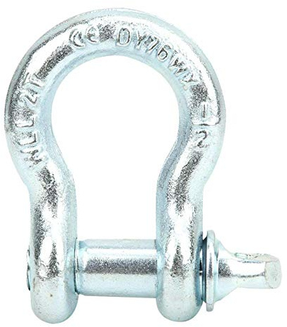 Schäkel, Bogenschäkel, G209 legierter Stahl Heavy Duty Bogenschäkel Marine Hebe-D-Ring-Schäkel(6.5t　1PC)