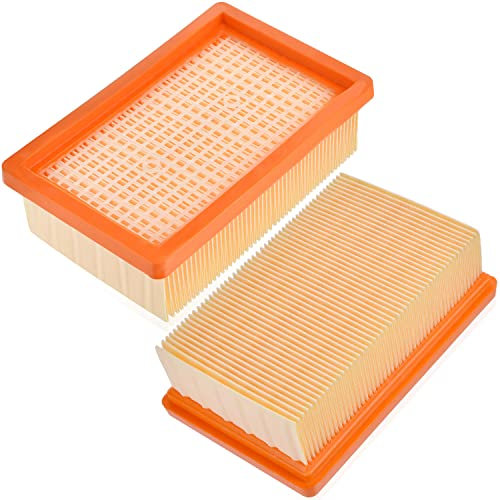 2 Staubsauger Filter für Kärcher WD4 WD5 WD6 MV4 MV5 MV6 WD6 MV4 MV5 MV6, Staubsauger Zubehör für Kärcher Filter 2.863-005.0 4410