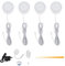 Lightess Dimmable Lampe de Placard led 4er Éclairage Sous Meuble EU Fil Prise Sous les Lumière Armoire Applique Murale pour Cabinet Penderie Cuisine Entrée Vtrine Couloir Toilette - Blanc Chaud