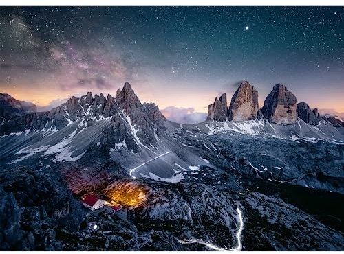 Ravensburger Puzzle - DREI Zinnen, Dolomiten - 1000 Teile Puzzle, Beautiful Mountains Collection, für Erwachsene und Kinder ab 14 Jahren