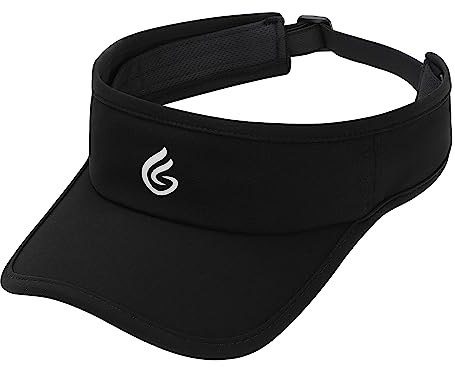 Gisdanchz Sun Visor Damen Schirmmütze Sonnenschild Sonnenkappe Damen Visor Cap Herren Sonnenvisier Tennis Kappe Visoren für Herren Cappy Sommer Sonnenschutz für Kopf, Schwarz