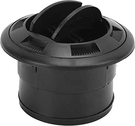 Dioche 75 Mm Heizungsentlüftung, 75 Mm Auslass, Abs, 75 Mm Platine, Klimaanlage, Deflektor, Auslass, Schwarze Runde Entlüftung, Universell für Bus, Wohnmobil