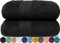 LEBENGOOD Juego de Toallas Baño Grandes, Ducha Algodón Premium, 550gsm, 2 Piezas (70x130), Extra Suaves, Absorbentes y Resistentes (2 70x130 Negro)