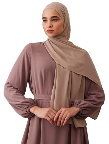 Instant Chiffon Hijab | Mit Eingenähtem Bone – Praktischer und Komfortabler Hijab für Frauen