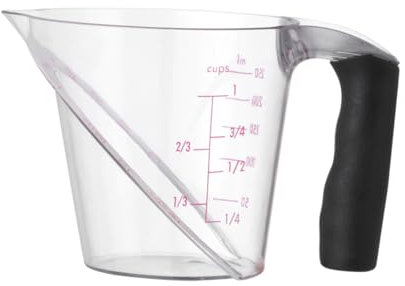 KICHOUSE Vaso Medidor Es De Plástico De 250 Ml Vaso Medidor Báscula Para Hornear Y Cocinar