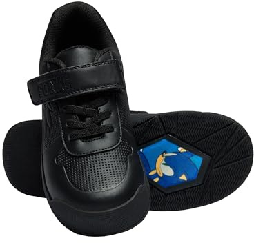 Sonic The Hedgehog Boys School Shoes | Sonic Shoes | Black 10