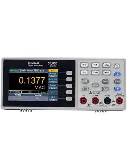 Testeur de Condensateur, Multimètre numérique portable XDM1041 XDM1241 True RMS DC/AC Courant Tension USB Multimetro Testeur Compteur,Équipement de test électronique(XDM1241)