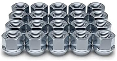 Reifenschraube Radmutter 20 Stück 21 Mm Höhe Offene Radmuttern M12 X 1,25, M12 X 1,5, 1-2-20, 9-16-18, M14 X 1,5, M14 X 2,0 (19 Mm), Sechskant, Auto-Radschrauben, Muttern, Stehbolzen, Nabenmuttern(M12