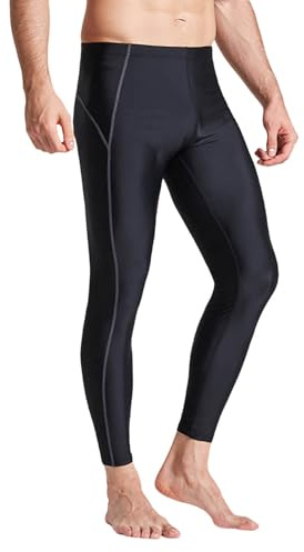 Maillot de bain Jammer pour homme - Pantalon de compétition - Endurance Racing - Legging d'entraînement - Legging de surf - Protection solaire - Pantalon de course - Legging de natation - Short de