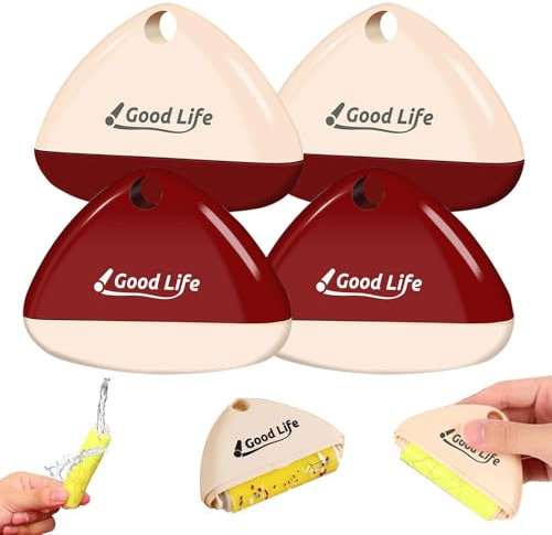 TOEECY Lavabile Riutilizzabile Rullo Spazzola 4 Pezzi Spazzola Togli Peli Animali Adesiva in Silicone Portatile Compatto,Adatto a Vestiti e Tutte le Superfici